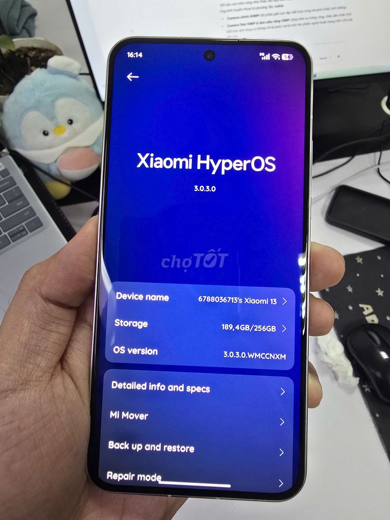 Xiaomi 13 12/256GB Trắng. Mua bán Điện thoại tại Quận Cầu Giấy Hà Nội được đăng bởi Khanh Pham hình 1