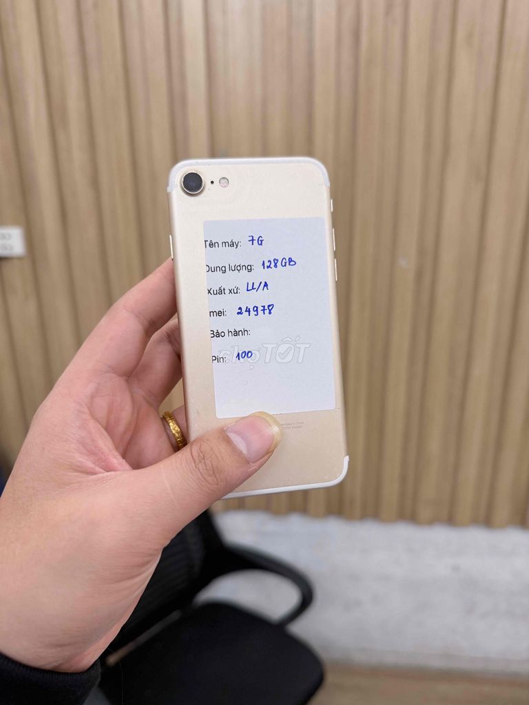 Apple iPhone 7 128GB Vàng. Mua bán Điện thoại tại Quận Đống Đa Hà Nội được đăng bởi Hanoimobile MTC hình 1
