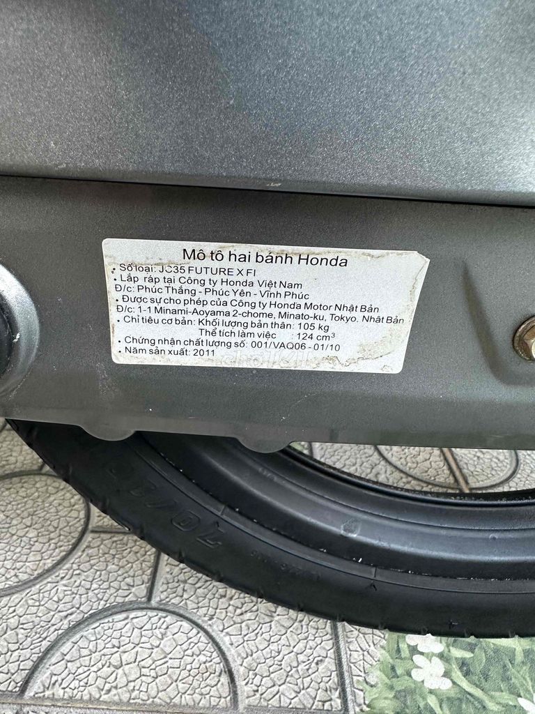 Future X 2011. Mua bán Xe máy tại Thành phố Mỹ Tho Tiền Giang được đăng bởi Minh Tân hình 5