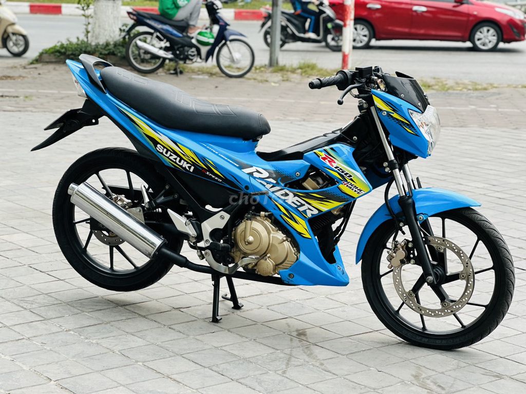 Suzuki Raider 150 xanh chính chủ mua 2018. Mua bán Xe máy tại Quận Nam Từ Liêm Hà Nội được đăng bởi HẢI ĐĂNG hình 2