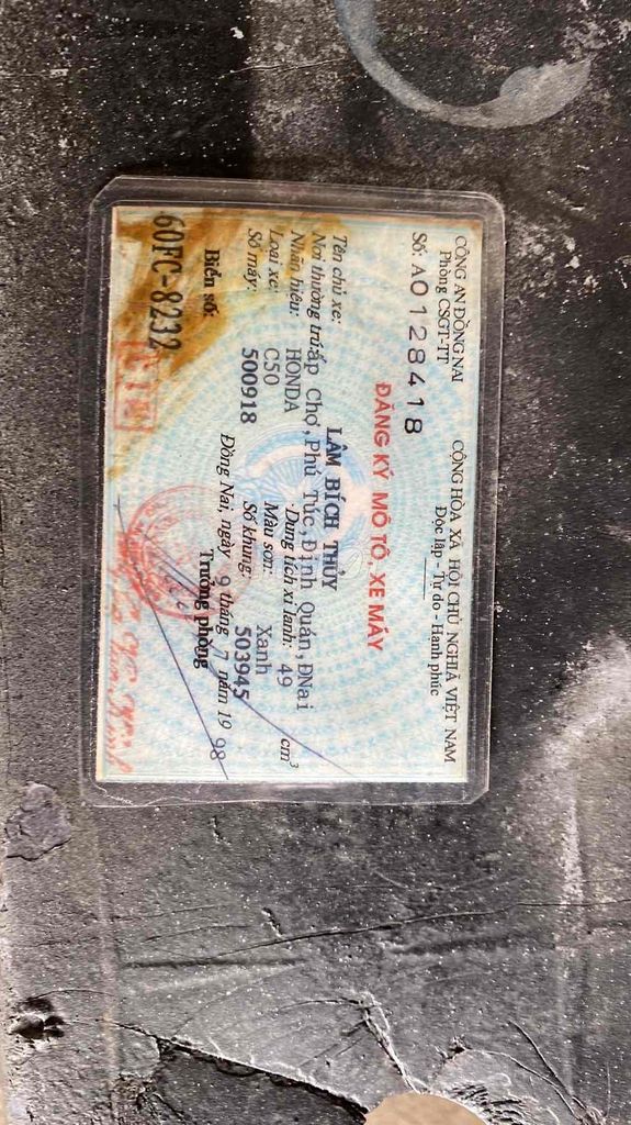 81/50 bs:60 đồng nai . về dọn lại❤️. Mua bán Xe máy tại Huyện Thống Nhất Đồng Nai được đăng bởi nguyen dong hình 6