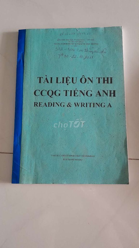 Sách :Đề ôn thi tiếng Anh CCQG