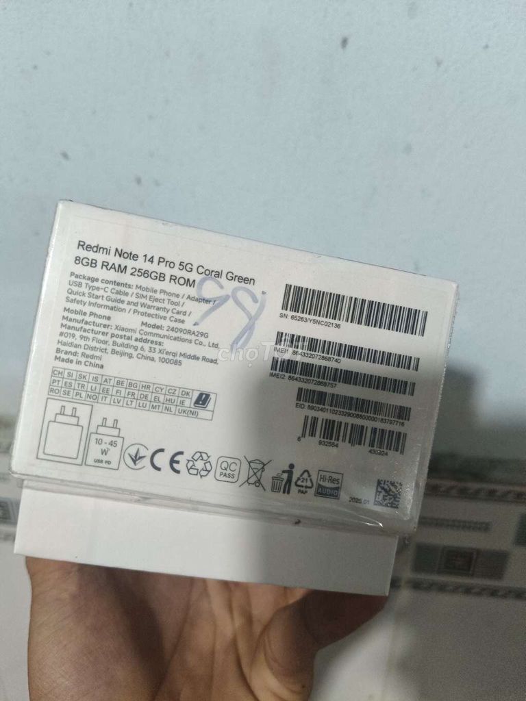 Xiaomi Redmi Note 14 Pro 5G 8GB/256GB Coral Green. Mua bán Điện thoại tại Quận Bình Tân Tp Hồ Chí Minh được đăng bởi Thành An Nguyễn hình 1