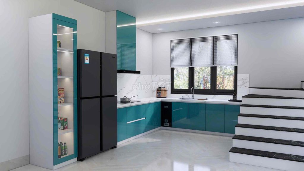 Tủ bếp MDF Phủ Acrylic - Sang Trọng. Mua bán Tủ, kệ gia đình tại Quận Thanh Khê Đà Nẵng được đăng bởi Nội Thất Gia Bảo ĐBP hình 1