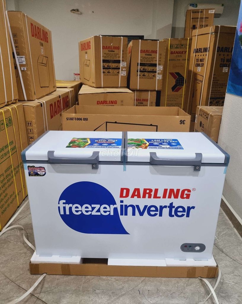 Xả kho tủ đông mát darling inverter 350L hàng mới. Mua bán Tủ lạnh tại Quận 3 Tp Hồ Chí Minh được đăng bởi Quí Vũ Official hình 1