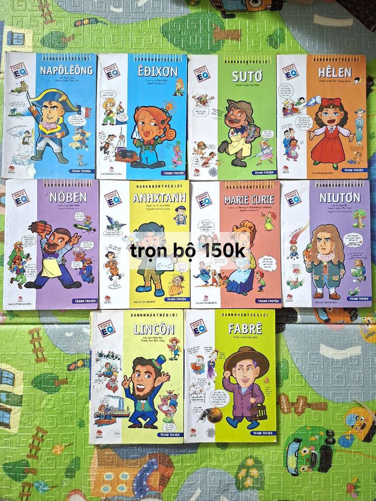 Truyện tranh Danh nhân thế giới. Mua bán Sách tại Thành phố Nam Định Nam Định được đăng bởi Lan Chi sách cũ hình 1