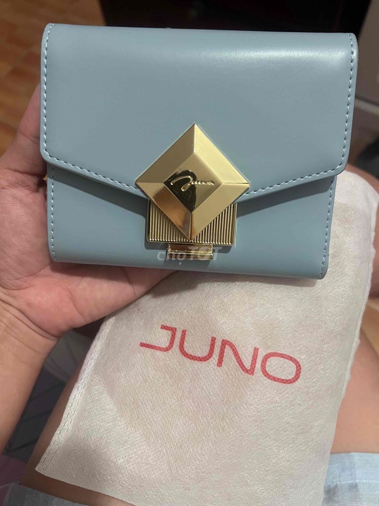 Ví gấp Juno Nữ Xanh nhạt mới. Mua bán Túi xách tại Quận 12 Tp Hồ Chí Minh được đăng bởi bao anh hình 1