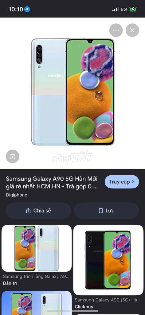 Samsung Galaxy A90 5G Trắng. Mua bán Điện thoại tại Quận Thốt Nốt Cần Thơ được đăng bởi KHANG NGUYỄN hình 1