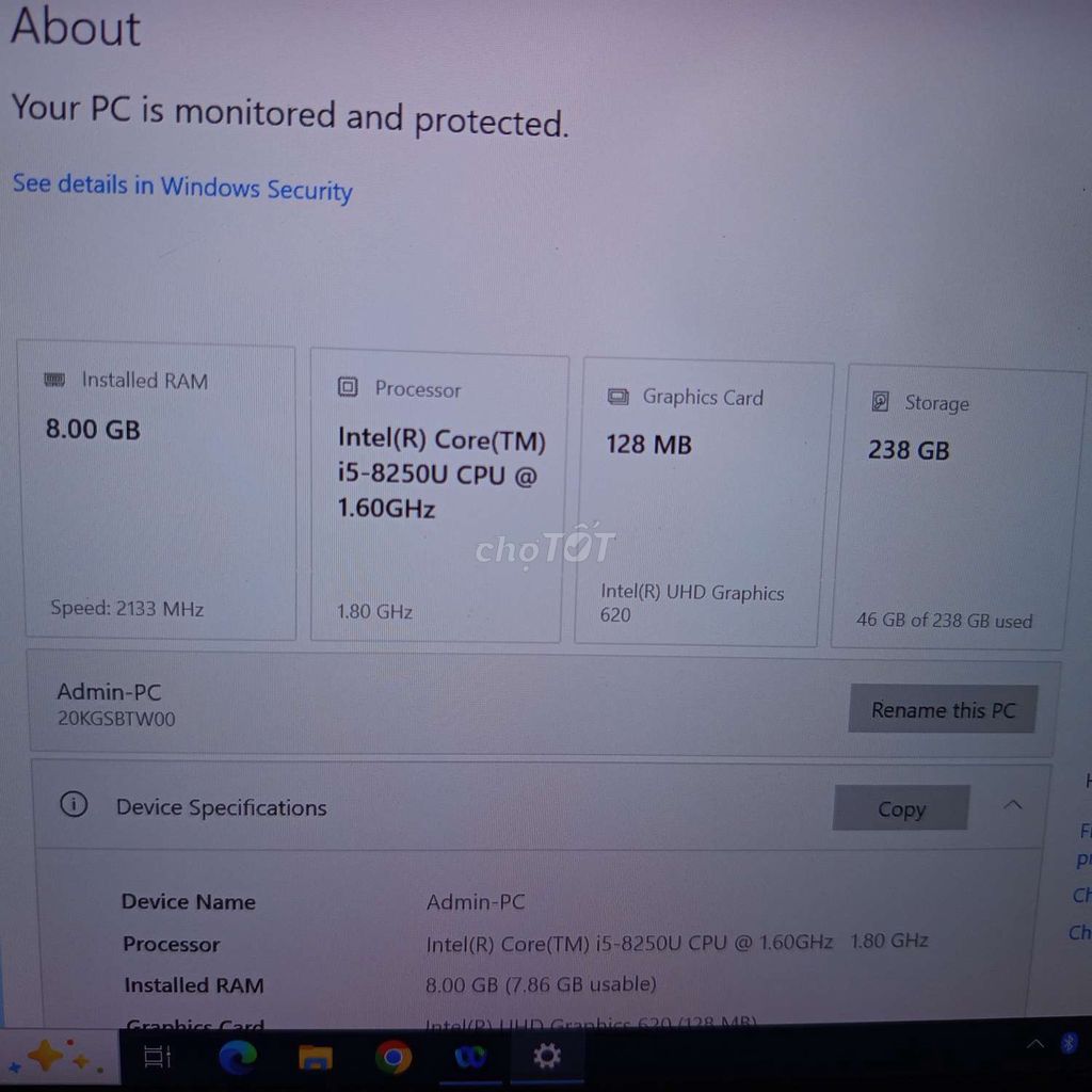 Lenovo ThinkPad X1 i5-8250U 8GB/238GB. Mua bán Laptop tại Thành phố Huế Thừa Thiên Huế được đăng bởi Quang Minh hình 1