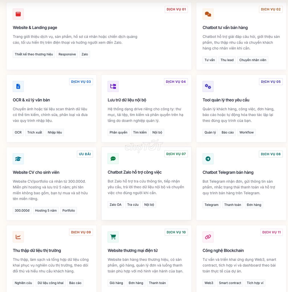 Thiết kế Website Marketplace Làm Tool theo yêu cầu. Dịch vụ tại Quận 11 Tp Hồ Chí Minh được đăng bởi hùng hình 1