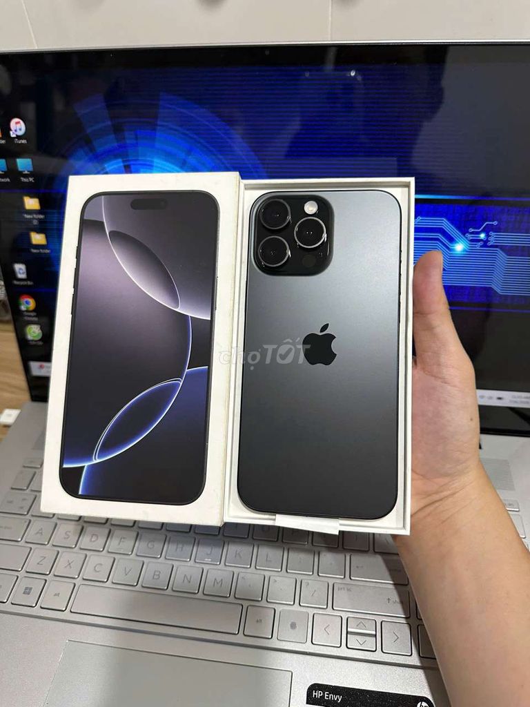 Apple iPhone 16 Pro Max 256GB Đen VN đẹp keng. Mua bán Điện thoại tại Thành phố Mỹ Tho Tiền Giang được đăng bởi Văn Cường hình 1