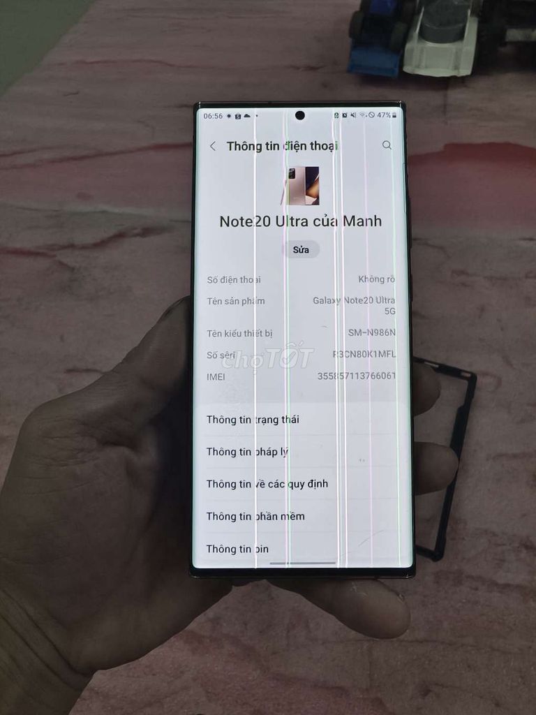 Samsung Note 20u sọc màn. Mua bán Điện thoại tại Huyện Như Thanh Thanh Hóa được đăng bởi Lò rèn kim long hình 1