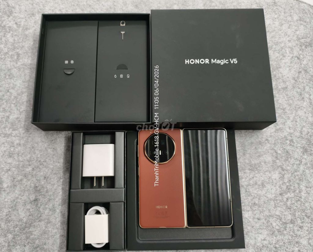 Honor Magic V5 Đỏ 16/512 CHVN bảo hành dài fullbox. Mua bán Điện thoại tại Quận Gò Vấp Tp Hồ Chí Minh được đăng bởi Thanh Tri hình 1