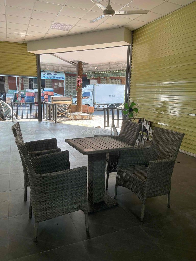 Bàn ghế cafe Mây tre đan Nâu. Mua bán Bàn ghế tại Quận Bình Thuỷ Cần Thơ được đăng bởi Yến Nhi hình 1