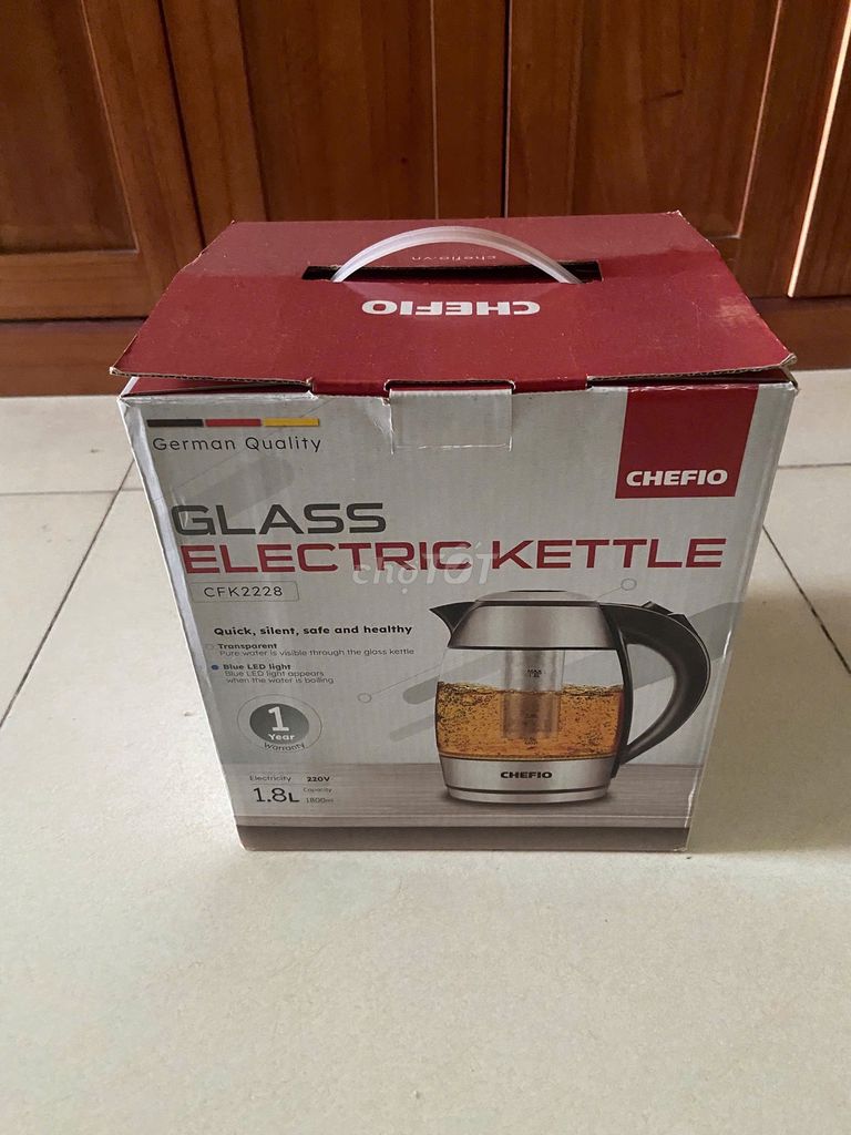 Ấm siêu tốc CHEFIO CFK2228 1.8L. Mua bán Bếp, lò, đồ điện nhà bếp tại Quận Long Biên Hà Nội được đăng bởi Khánh Xuân hình 1