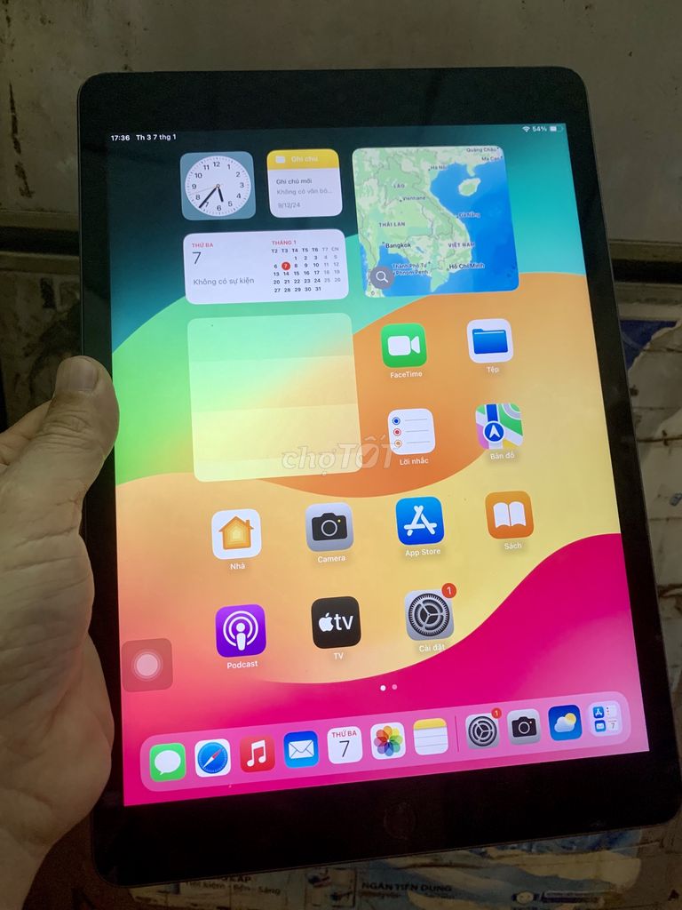 BÁN iPad GEN 9 WIFI 4G LTE 64GB MÀU GRAY ĐẸP