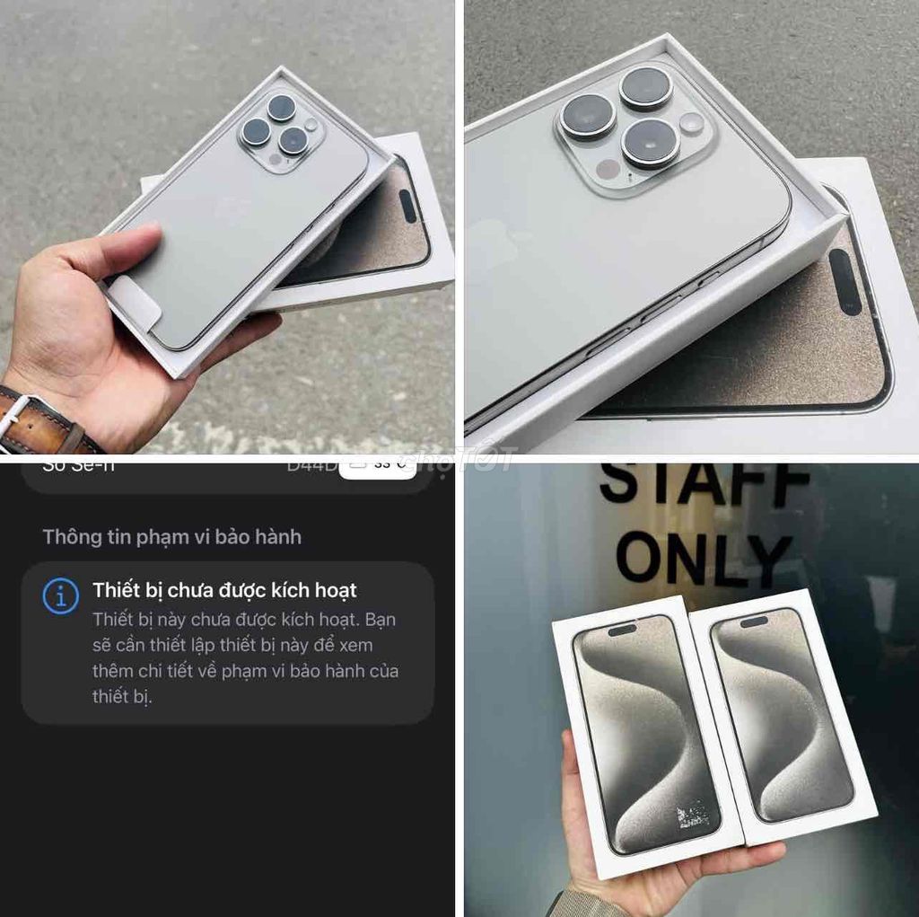 iPhone 15 Pro Titan Tự nhiên 256GB New. Mua bán Điện thoại tại Quận Thanh Xuân Hà Nội được đăng bởi Nguyễn Huy Dũng hình 1