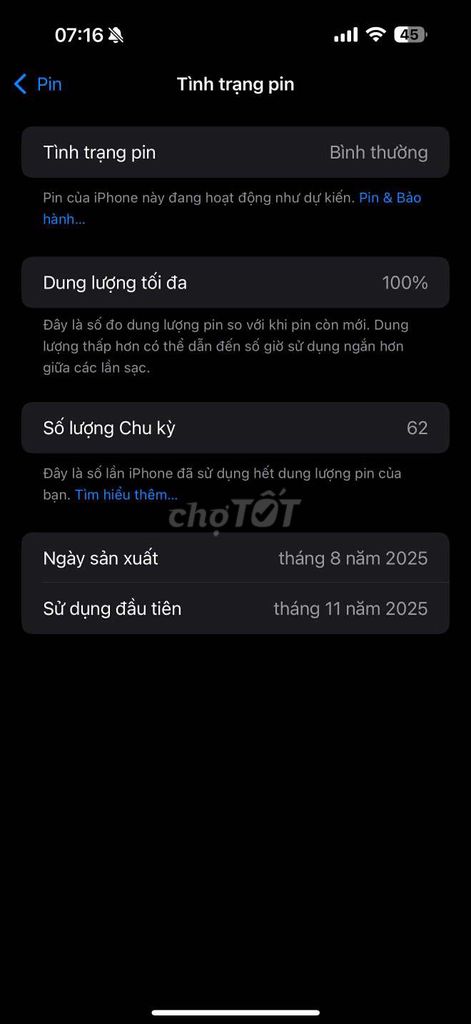 Apple iPhone 16 VNA promax 256gb. Mua bán Điện thoại tại Quận Phú Nhuận Tp Hồ Chí Minh được đăng bởi Giang  hình 1
