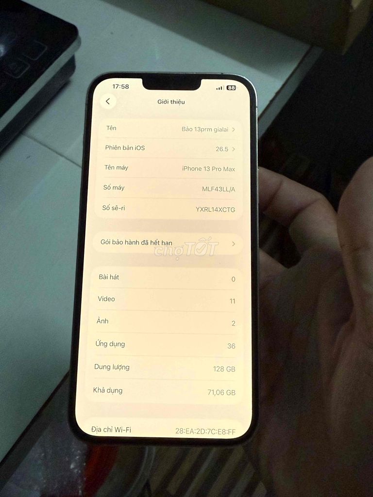 Apple iPhone 13 Pro Max 128GB 85%. Mua bán Điện thoại tại Huyện Long Thành Đồng Nai được đăng bởi tùy hình 1