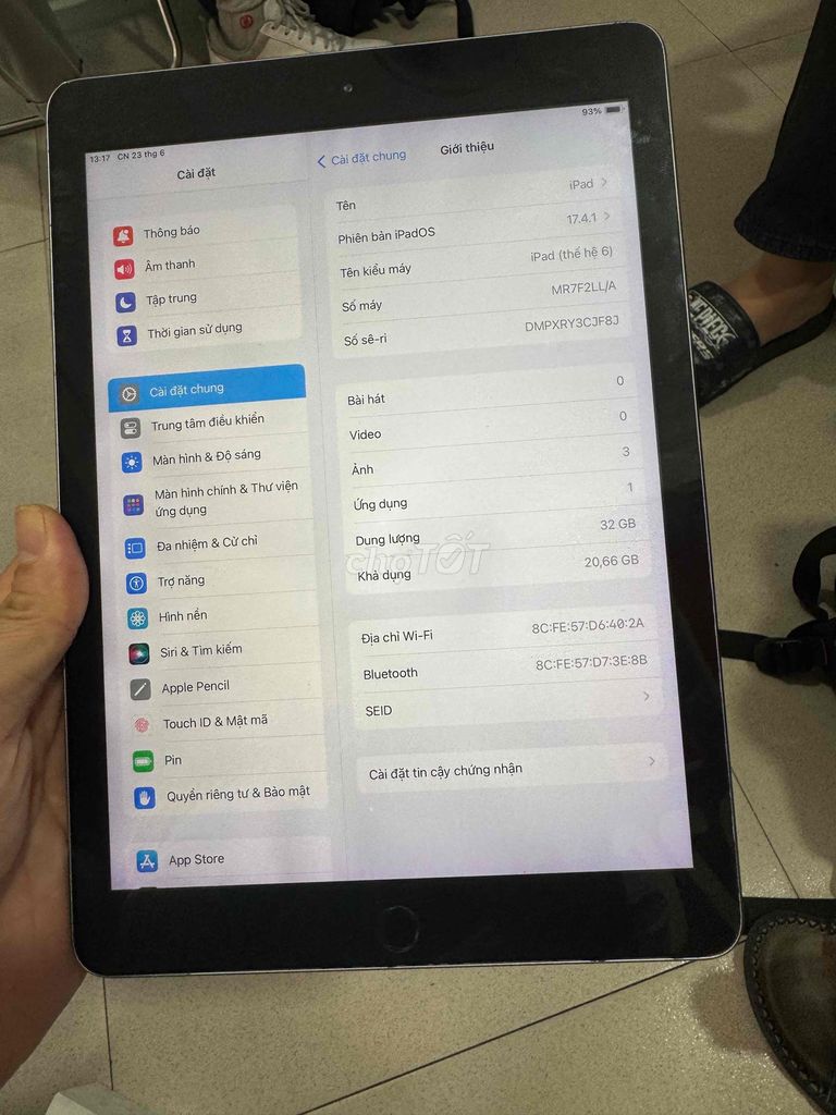 ipad gen 6 32g wifi. Mua bán Máy tính bảng tại Quận Bình Thạnh Tp Hồ Chí Minh được đăng bởi  nguyễn hình 2