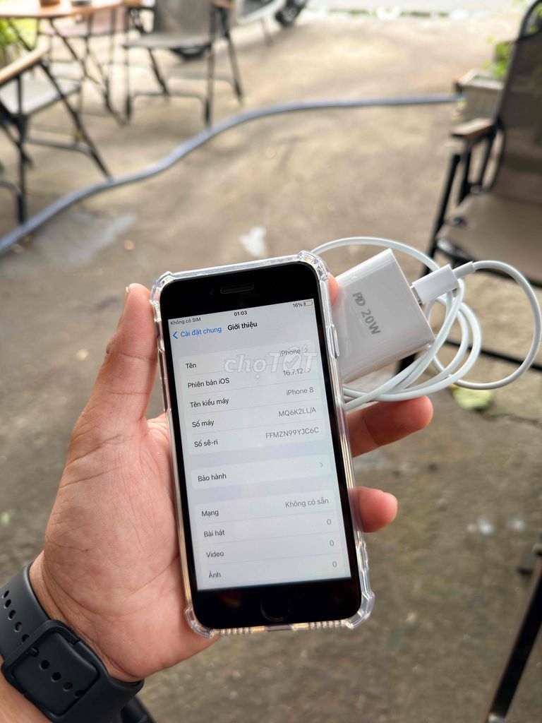 Apple iPhone 8 64GB Đen Full vân tay. Mua bán Điện thoại tại Thành phố Bến Tre Bến Tre được đăng bởi Thiện HD SAISON hình 1