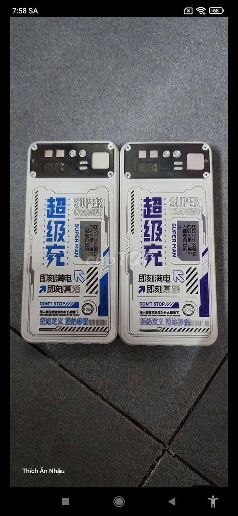 Sạc dự phòng 10000 mAh Trắng Sạc nhanh. Mua bán Phụ kiện (Màn hình, Chuột...) tại Thành phố Trà Vinh Trà Vinh được đăng bởi Cường hình 1