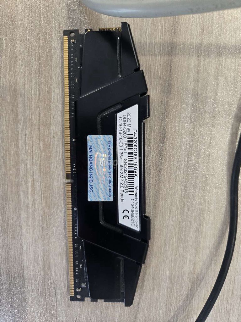 RAM G.Skill F4-3200C16S-16GVK 16GB DDR4. Mua bán Linh kiện (RAM, Card...) tại Huyện Gia Lâm Hà Nội được đăng bởi Đức Minh hình 1