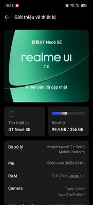 Realme GT Neo6 SE 256GB 99%