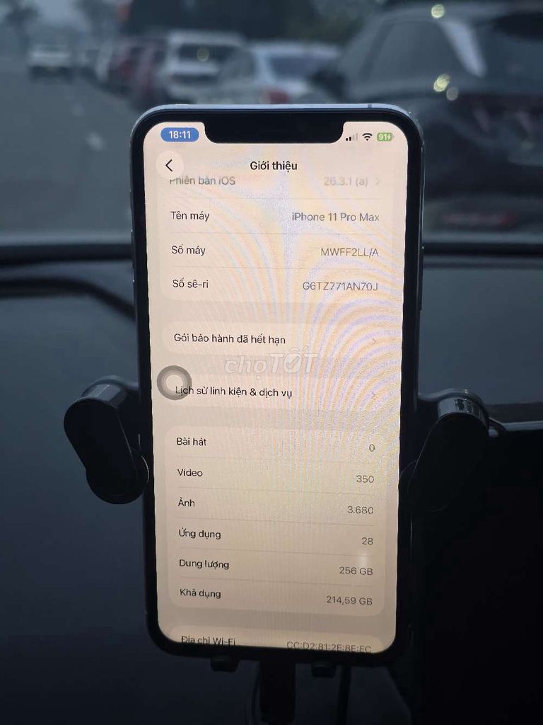 Apple iPhone 11 Pro Max 256GB Bạc. Mua bán Điện thoại tại Huyện Gia Lâm Hà Nội được đăng bởi Tuấn hình 1