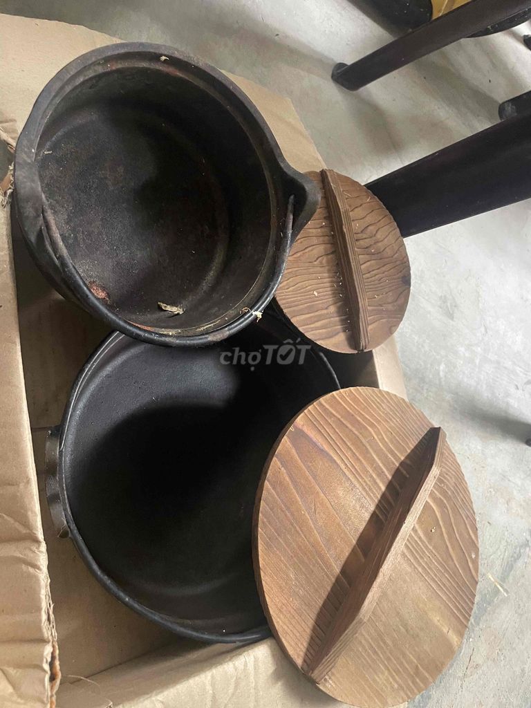 Nồi gang Nhật Bản Đen đã sử dụng. Mua bán Dụng cụ nhà bếp tại Thành phố Rạch Giá Kiên Giang được đăng bởi Quân Vũ hình 1