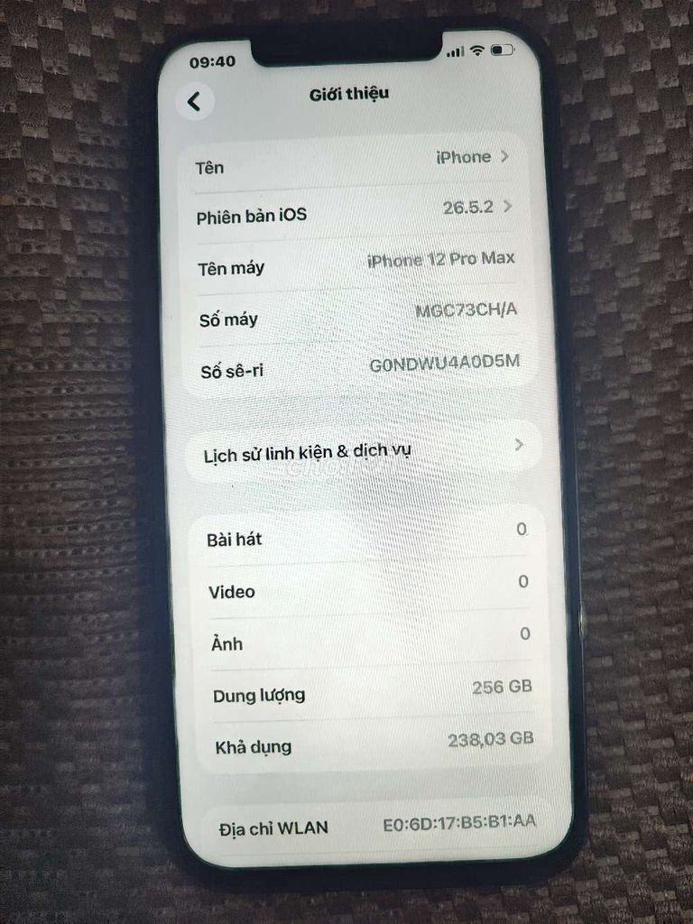 Apple iPhone 12 Pro Max 256GB Xanh Đã sử dụng. Mua bán Điện thoại tại Quận Thanh Xuân Hà Nội được đăng bởi Nguyễn Trọng Cường  hình 1