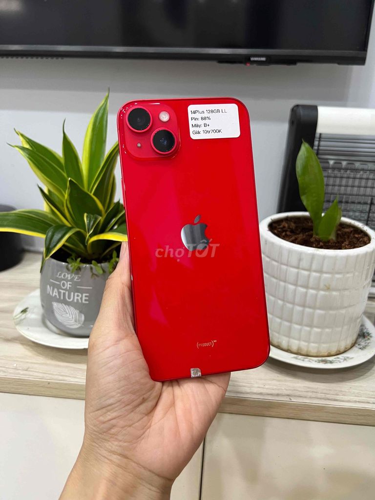 iPhone 14 Plus 128GB Quốc tế Đỏ P88 đẹp 99. Mua bán Điện thoại tại Huyện Hóc Môn Tp Hồ Chí Minh được đăng bởi Nguyễn Thu hình 1
