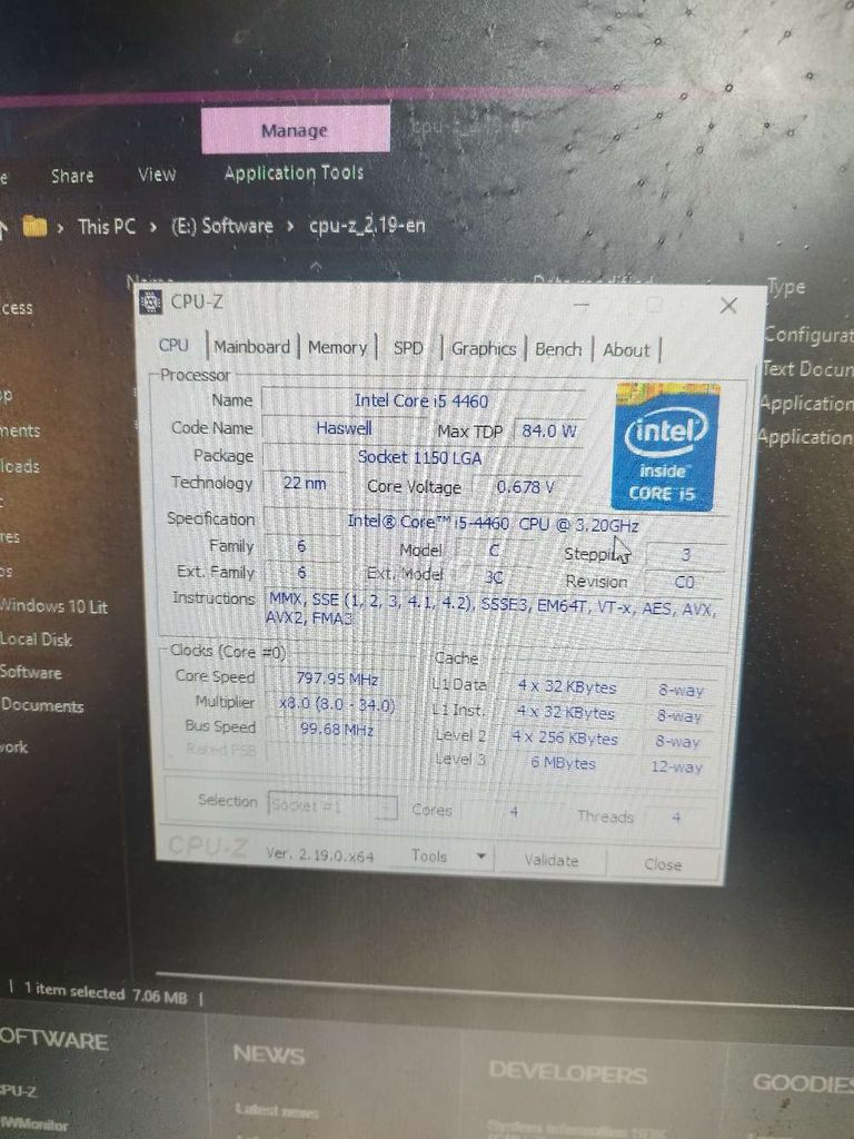 CPU Intel Core i5-4460. Mua bán Linh kiện (RAM, Card...) tại Quận Thốt Nốt Cần Thơ được đăng bởi Quang Thắng hình 1