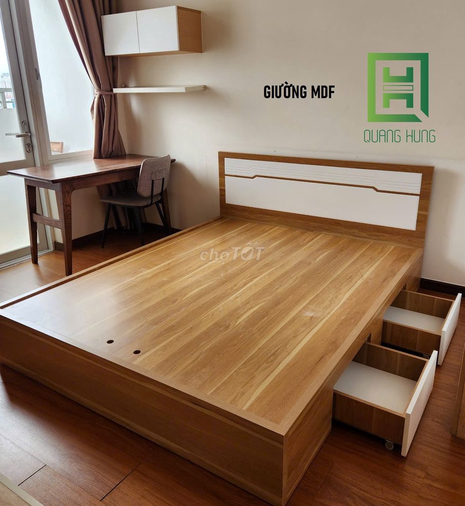 GIƯỜNG MDF-GIƯỜNG MDF=GIƯỜNG MDF=GIƯỜNG MDF$GIƯỜNG. Mua bán Giường, chăn ga gối nệm tại Huyện Nhơn Trạch Đồng Nai được đăng bởi NỘI THẤT NHÀ XINH hình 1
