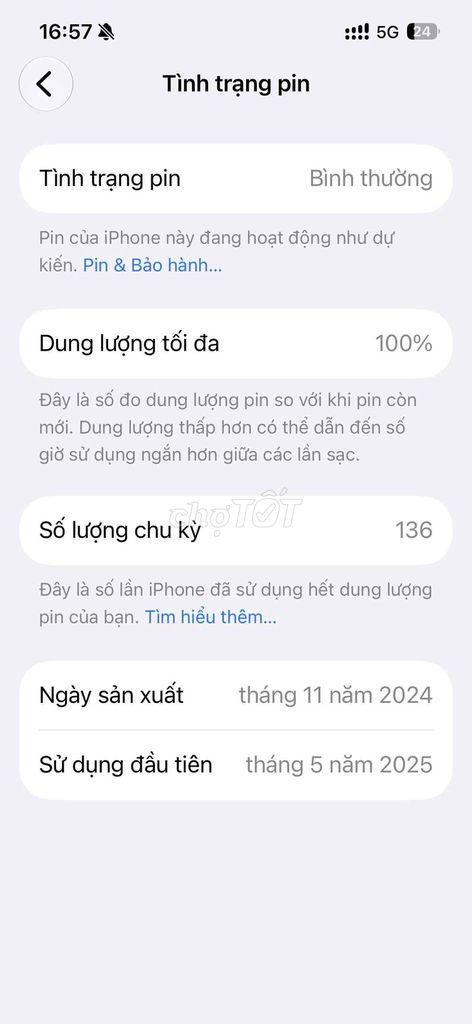 Apple iPhone 16e 128GB VN/A Đã sử dụng. Mua bán Điện thoại tại Thành phố Dĩ An Bình Dương được đăng bởi Minh hình 1