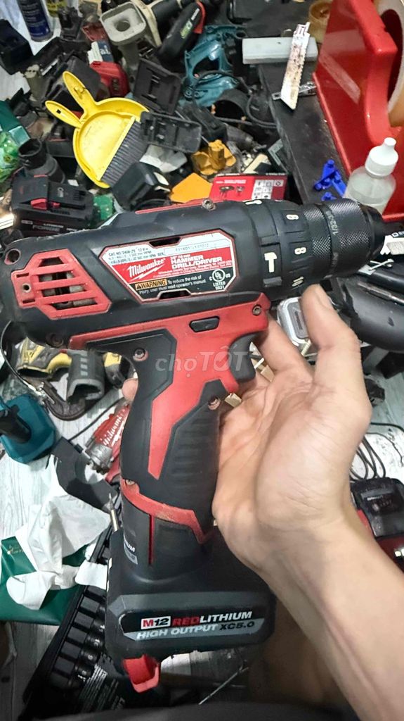 Máy khoan Milwaukee 2408 M12 Đỏ, Đen. Mua bán Đồ chuyên dụng, Giống nuôi trồng tại Huyện Xuân Lộc Đồng Nai được đăng bởi Thanh hình 1