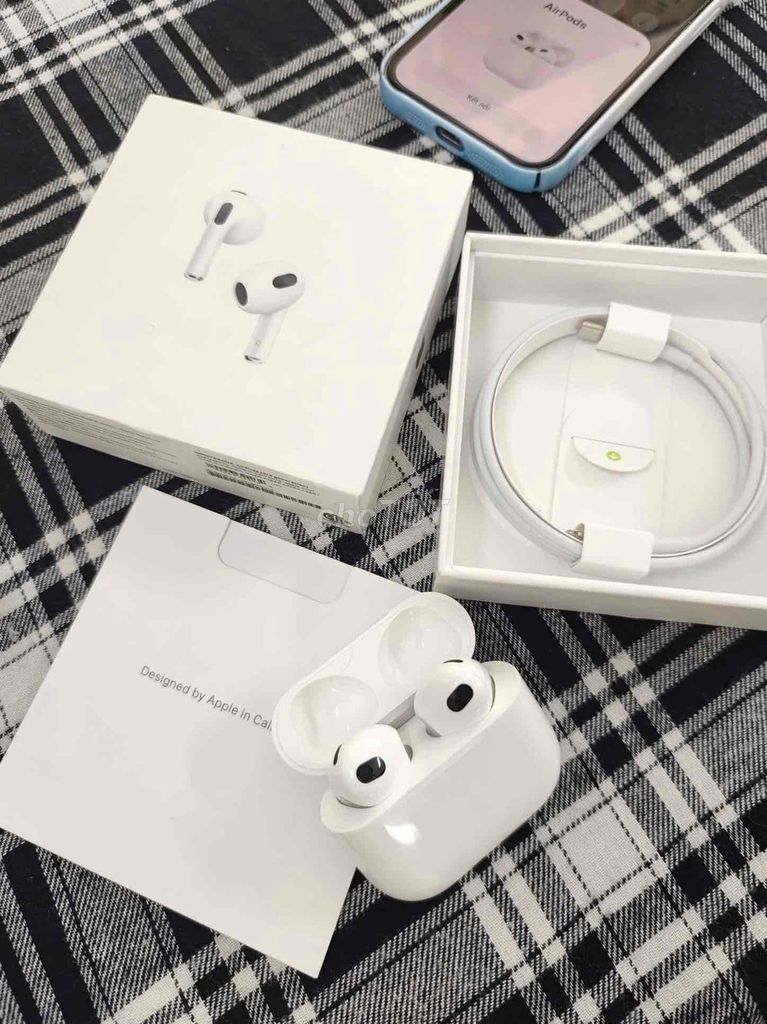 Tai Nghe AirPod 3 Apple Fullbox. Mua bán Tivi, Âm thanh tại Quận Hải Châu Đà Nẵng được đăng bởi Thanh Nhã Store hình 1