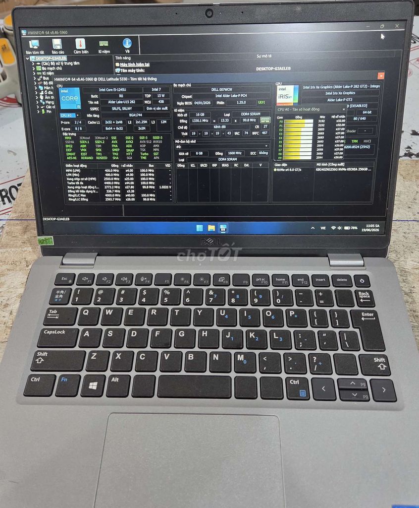 DELL i5-1245U 16GB/256GB/win 11 auth. Mua bán Laptop tại Thành phố Bảo Lộc Lâm Đồng được đăng bởi Lâm hình 1