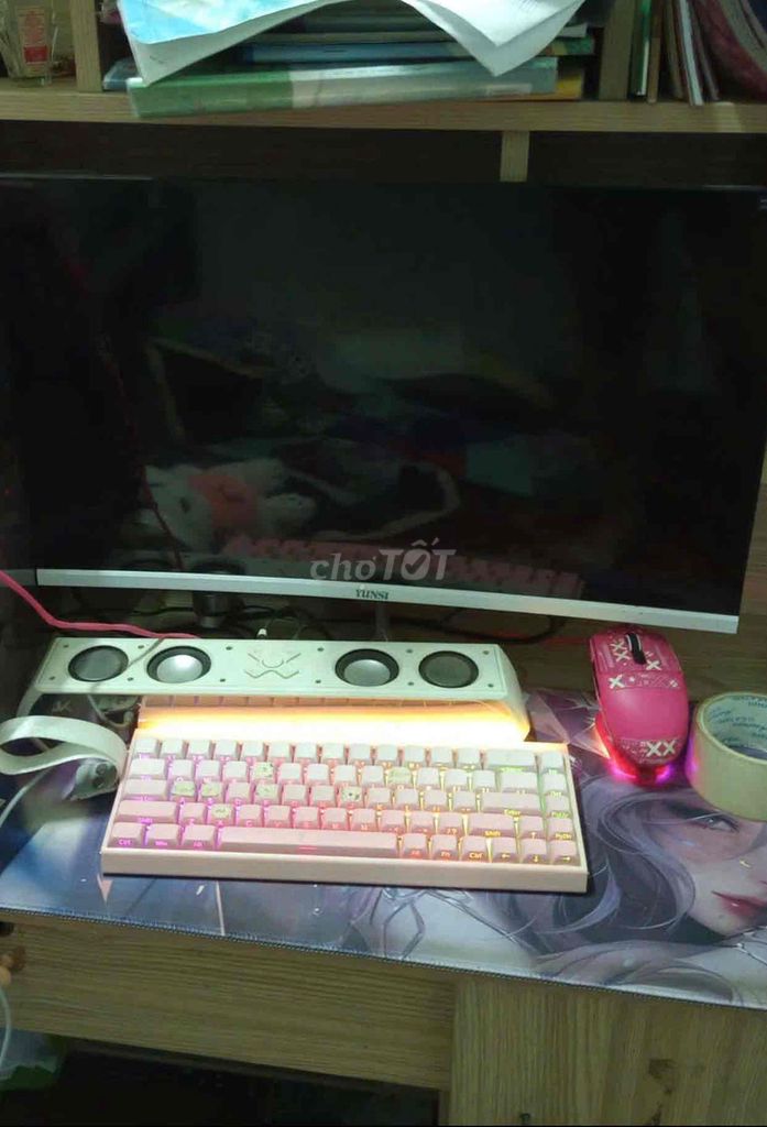 Phím cơ Aula pink, Chuột Attack G3PRO, Loa JK-1119. Mua bán Phụ kiện (Màn hình, Chuột...) tại Huyện Định Quán Đồng Nai được đăng bởi HC Computer hình 1