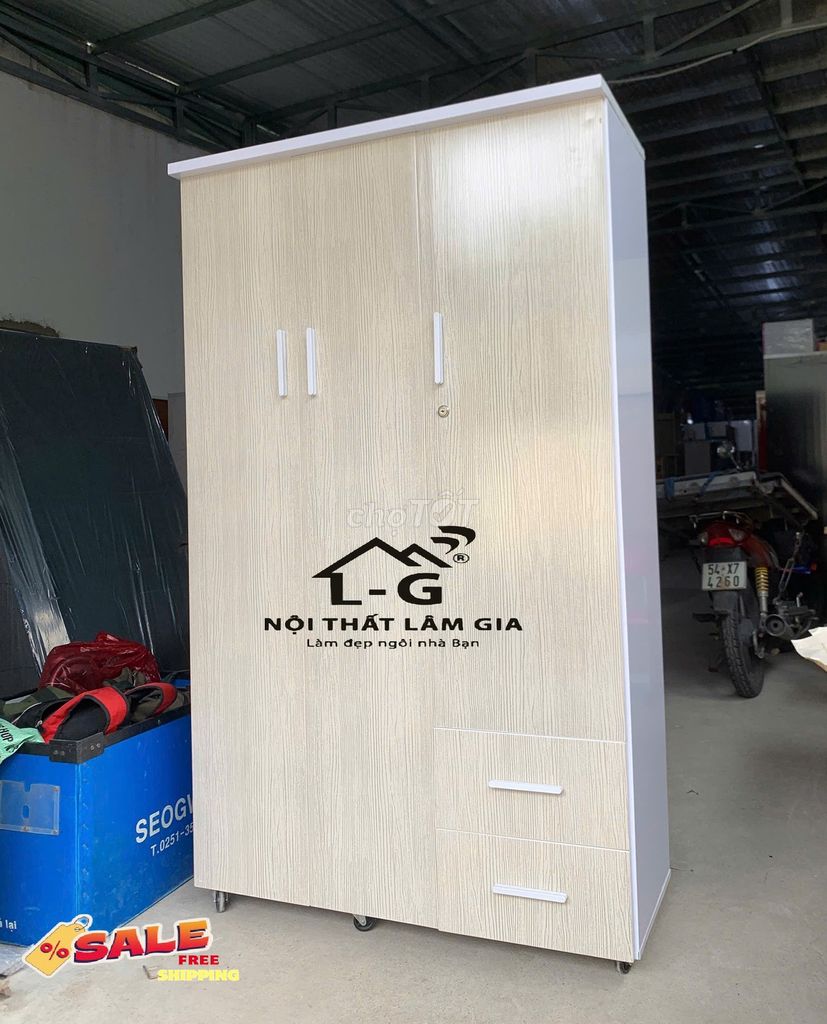 Tủ quần áo Nhựa ABS Vàng nhạt. Mua bán Tủ, kệ gia đình tại Quận 11 Tp Hồ Chí Minh được đăng bởi NOI THAT LAM GIA hình 1