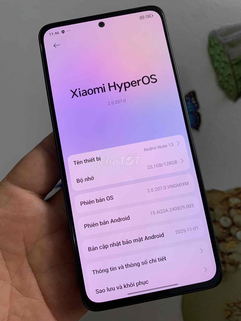 Xiaomi Redmi Note 13 8GB/128GB Đen. Mua bán Điện thoại tại Quận Gò Vấp Tp Hồ Chí Minh được đăng bởi Pham Van Hung hình 1
