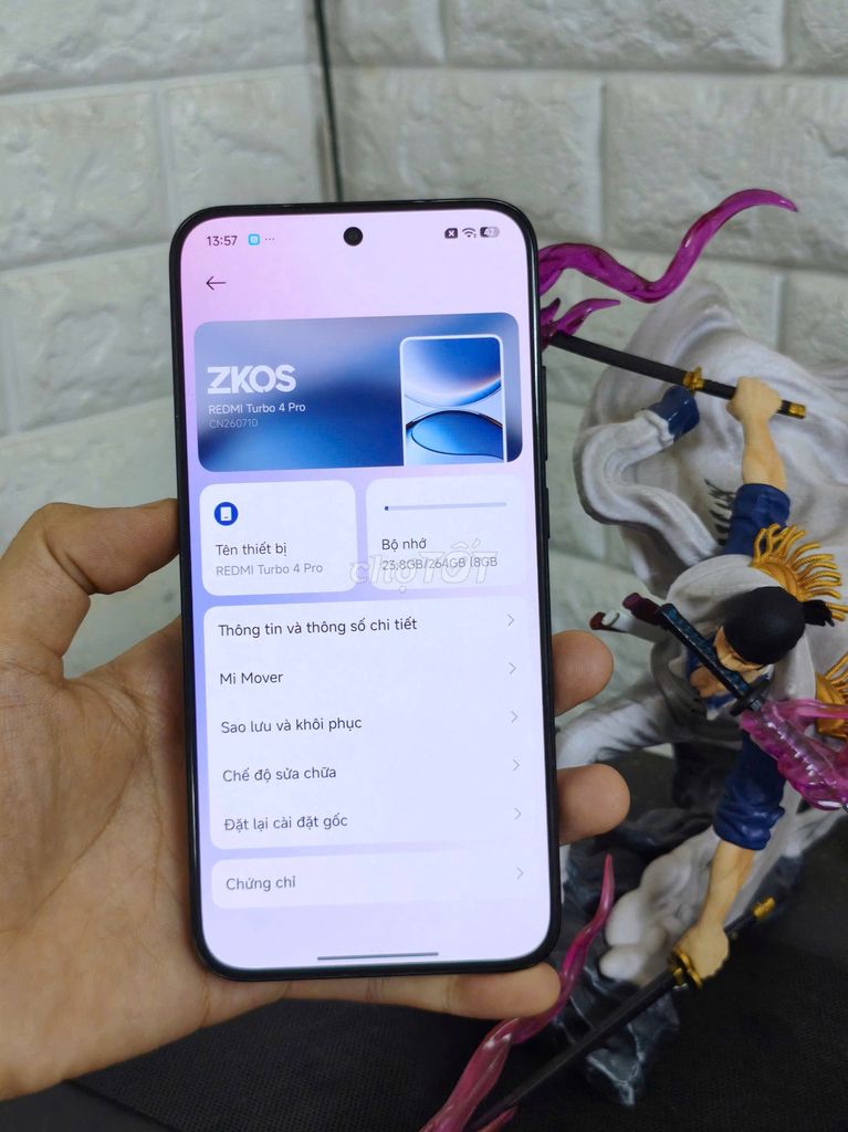 Redmi Turbo 4 Pro 12/256GB Rom Quốc Tế . Mua bán Điện thoại tại Thị xã Hương Thủy Thừa Thiên Huế được đăng bởi MiPhoneZ hình 1