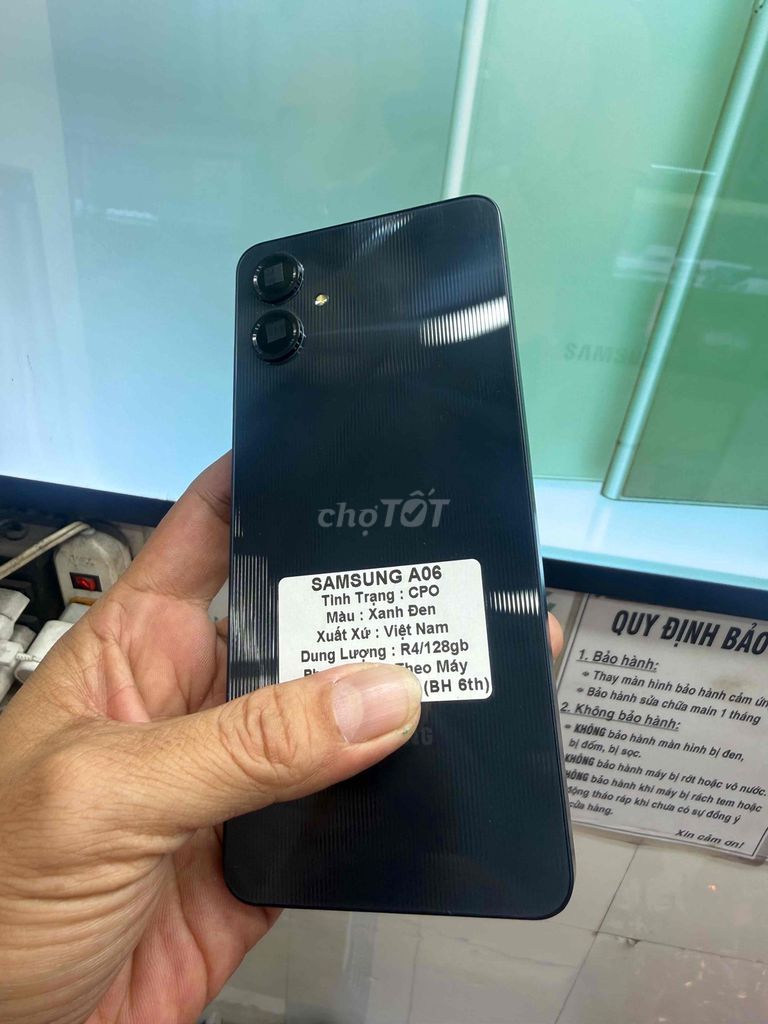 Samsung A06 4GB/128GB Xanh đen CPO. Mua bán Điện thoại tại Quận 6 Tp Hồ Chí Minh được đăng bởi nguyễn thanh toàn hình 1