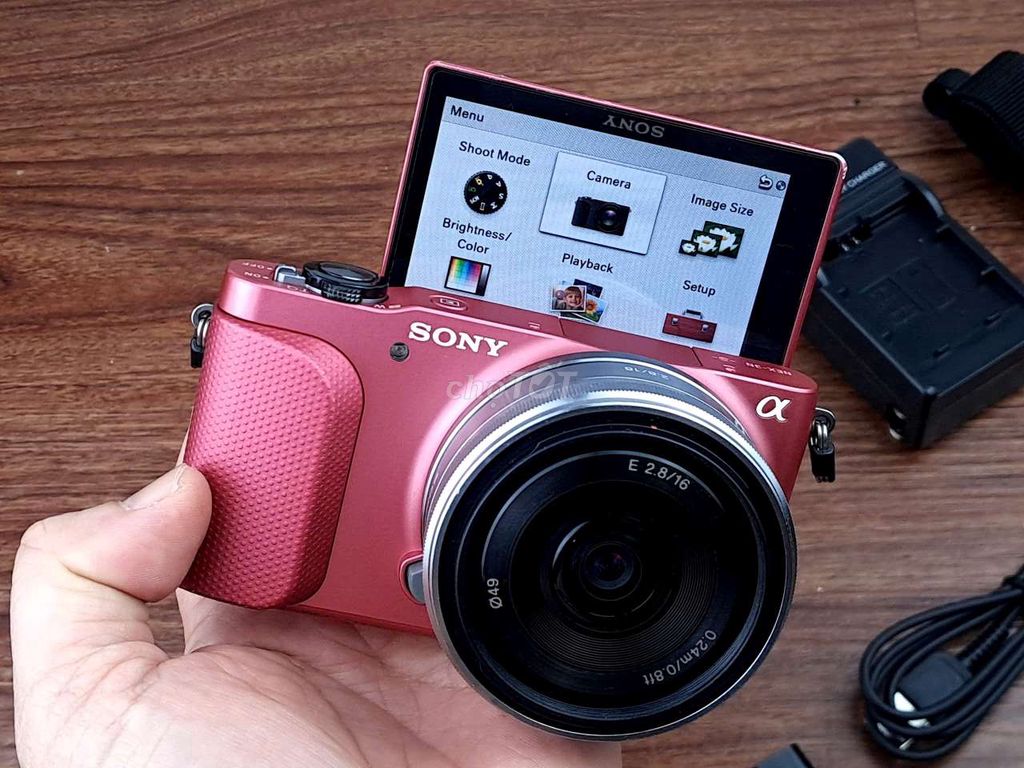 Sony Nex 3N Pink + Lens 16F2.8