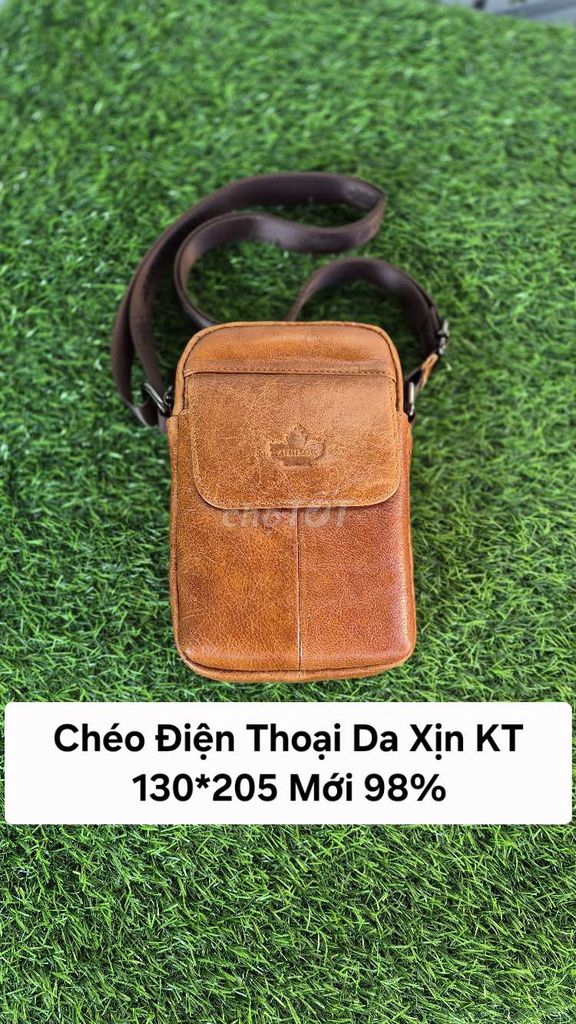 Túi đeo chéo Nam Da thật Mới 98%. Mua bán Túi xách tại Huyện Nhơn Trạch Đồng Nai được đăng bởi Túi Si Ngọc Khánh  hình 1