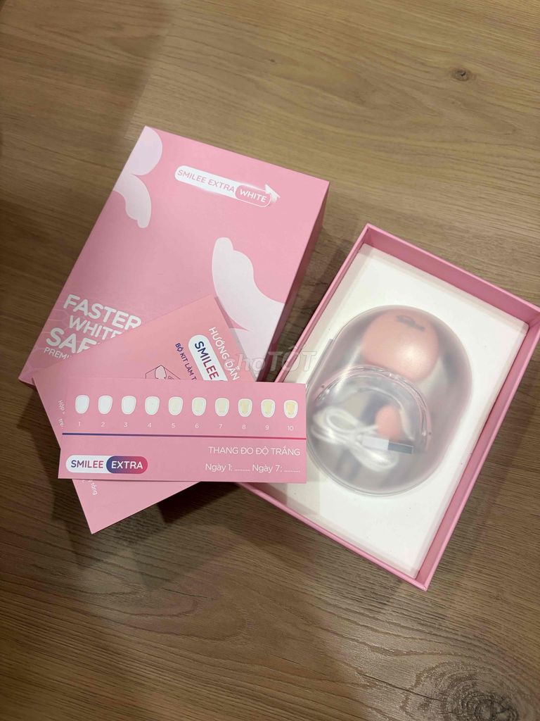 Bộ làm trắng răng Smilee Extra White Hồng. Mua bán Phụ kiện thời trang khác tại Quận 7 Tp Hồ Chí Minh được đăng bởi Trịnh Chinh hình 2