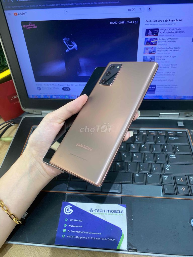 Xuất sắc SS Note 20 5G góp bao đậu tinh về ngay. Mua bán Điện thoại tại Quận Gò Vấp Tp Hồ Chí Minh được đăng bởi Minh phương hình 1