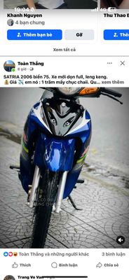 SUZUKi -SATRIA -HỖ TRỢ TRẢ GÓP. Mua bán Xe máy tại Thành phố Huế Thừa Thiên Huế được đăng bởi DVCĐ Toàn Thắng