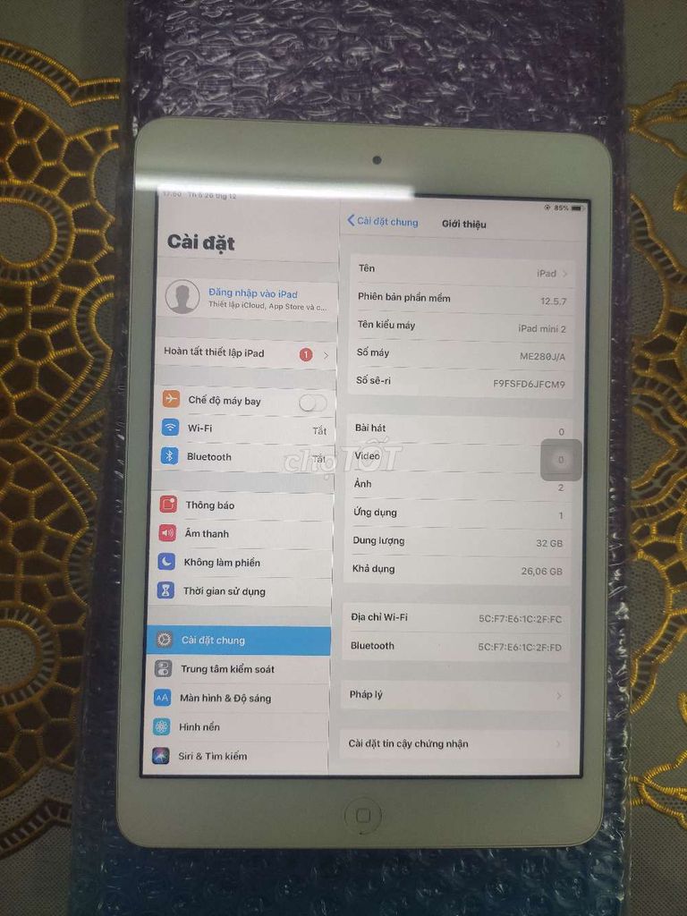 Ipad mini 2 wifi 32g máy tốt