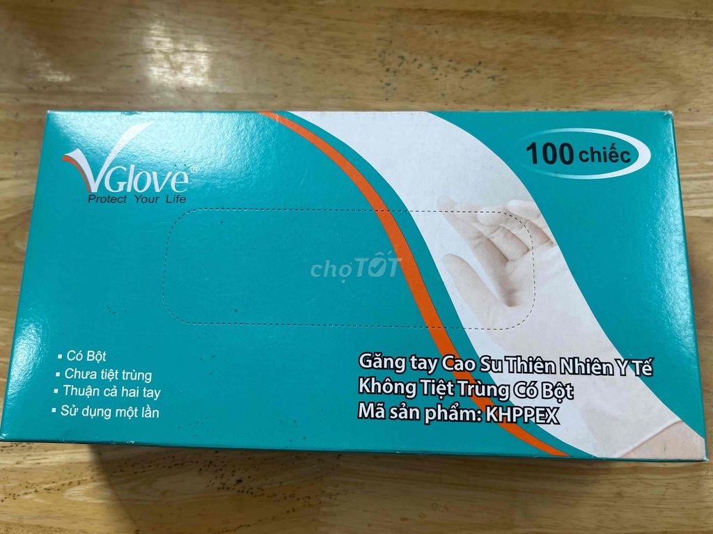 Găng tay y tế VGlove cao su tự nhiên có bột. Mua bán Đồ chuyên dụng, Giống nuôi trồng tại Quận 12 Tp Hồ Chí Minh được đăng bởi 2hand luxury hình 1